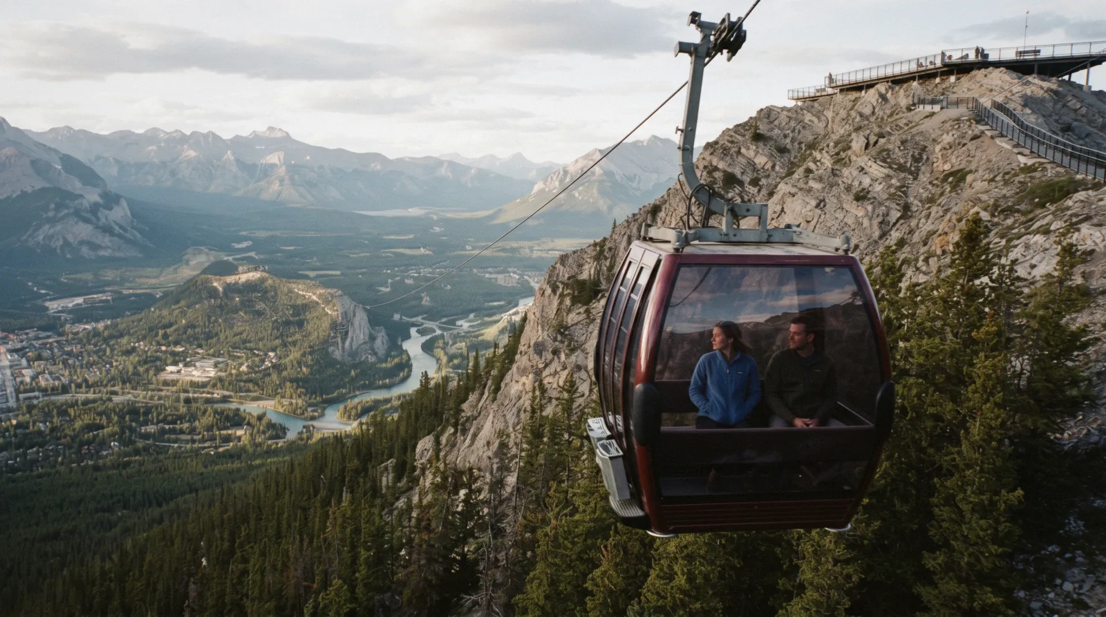 Banff Gondola ticket ride over the Bow Valley and Banff townsite