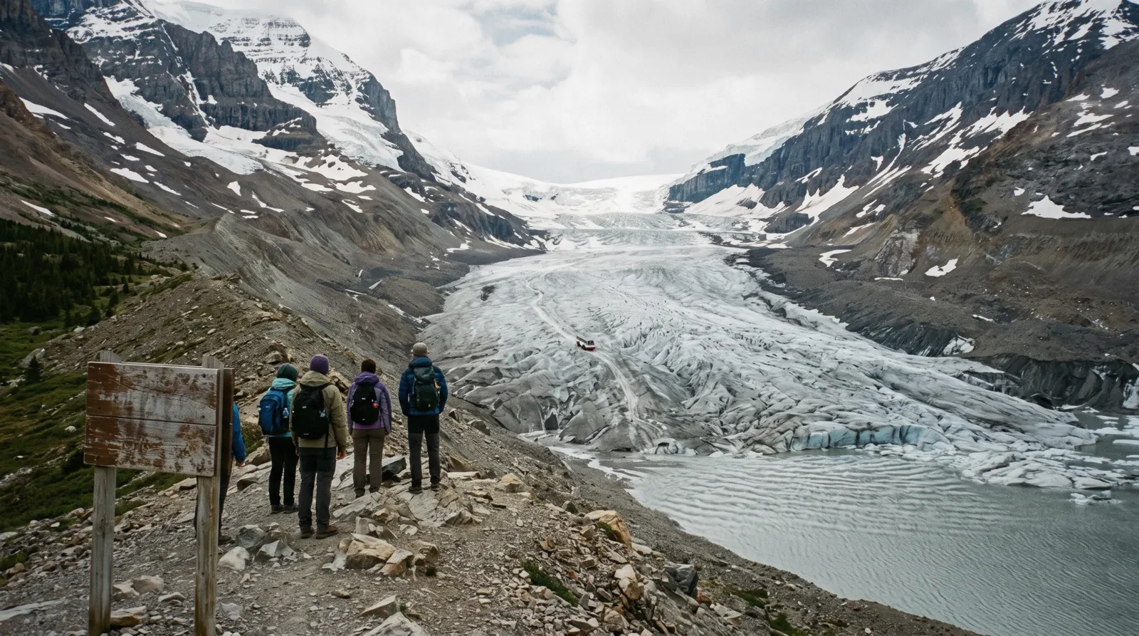 Athabasca Glacier on the Columbia Icefield
