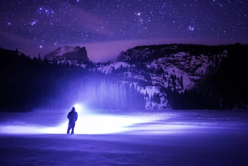 Guided stargazing walking tour at night in Banff National Park