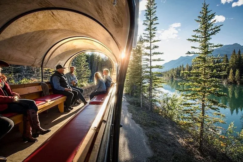 Covered wagon ride with western cookout in Banff